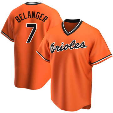 Wholesale Men's Baltimore 7 MARK BELANGER 8 ANDY ETCHEBARREN 8 CAL RIPKEN 9  BRADY ANDERSON Throwback baseball jersey Stitched S-5XL From m.